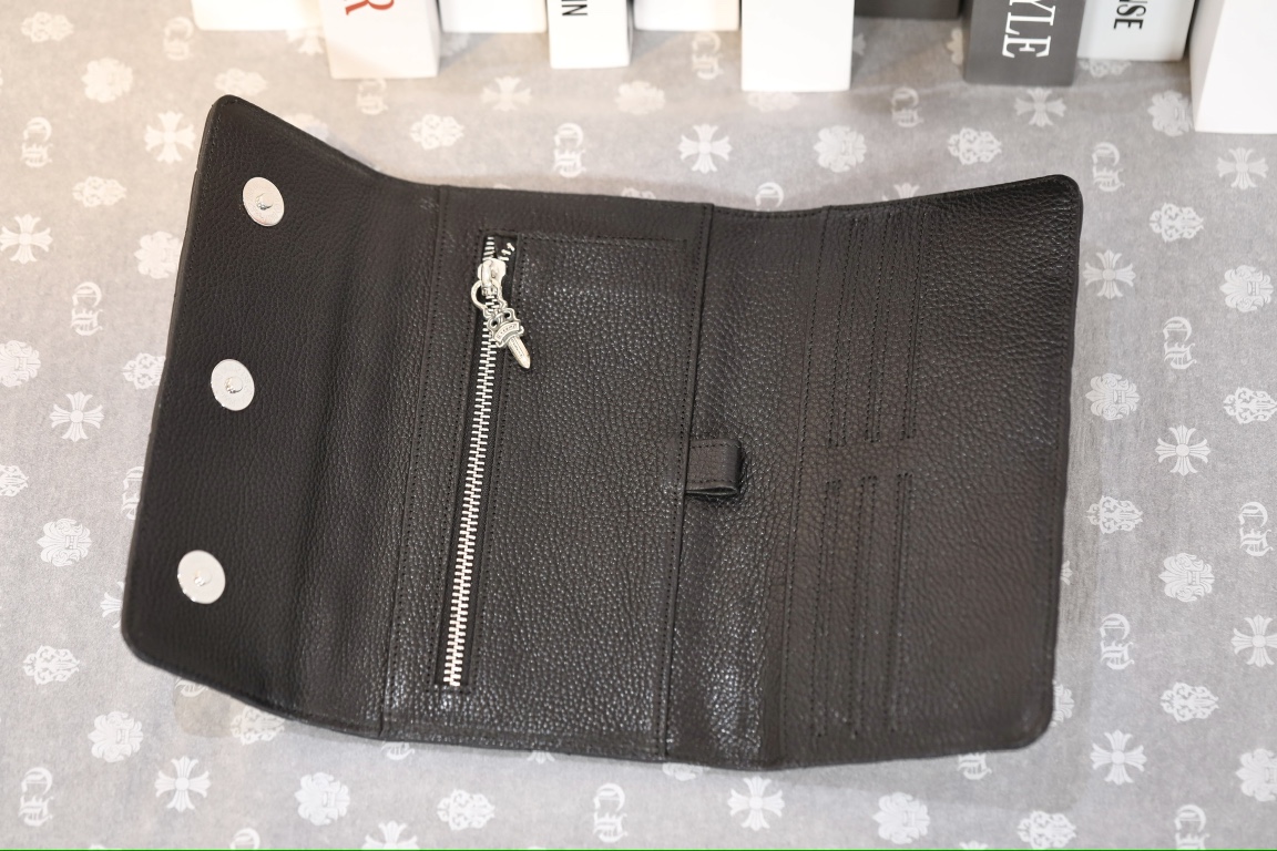 CH Scout flower linger cartera triple plegable