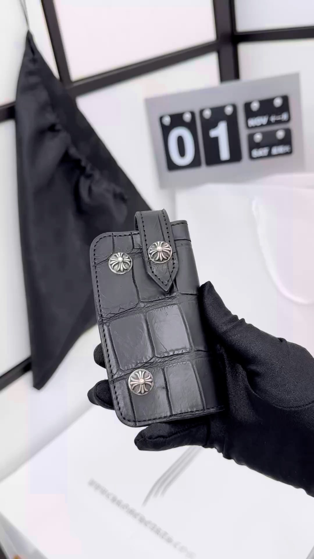 CH Leather Cross Small Wallet