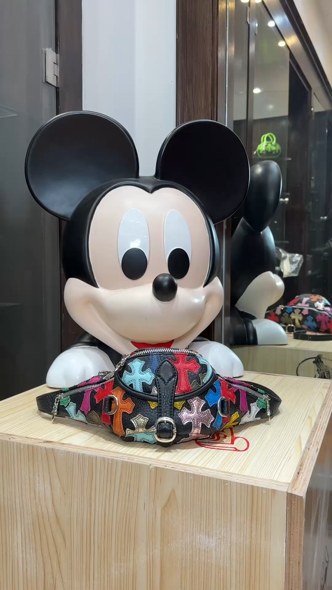 CH_ Multicolor Patches SnatPack Mini Colorful Cross Waist Bag