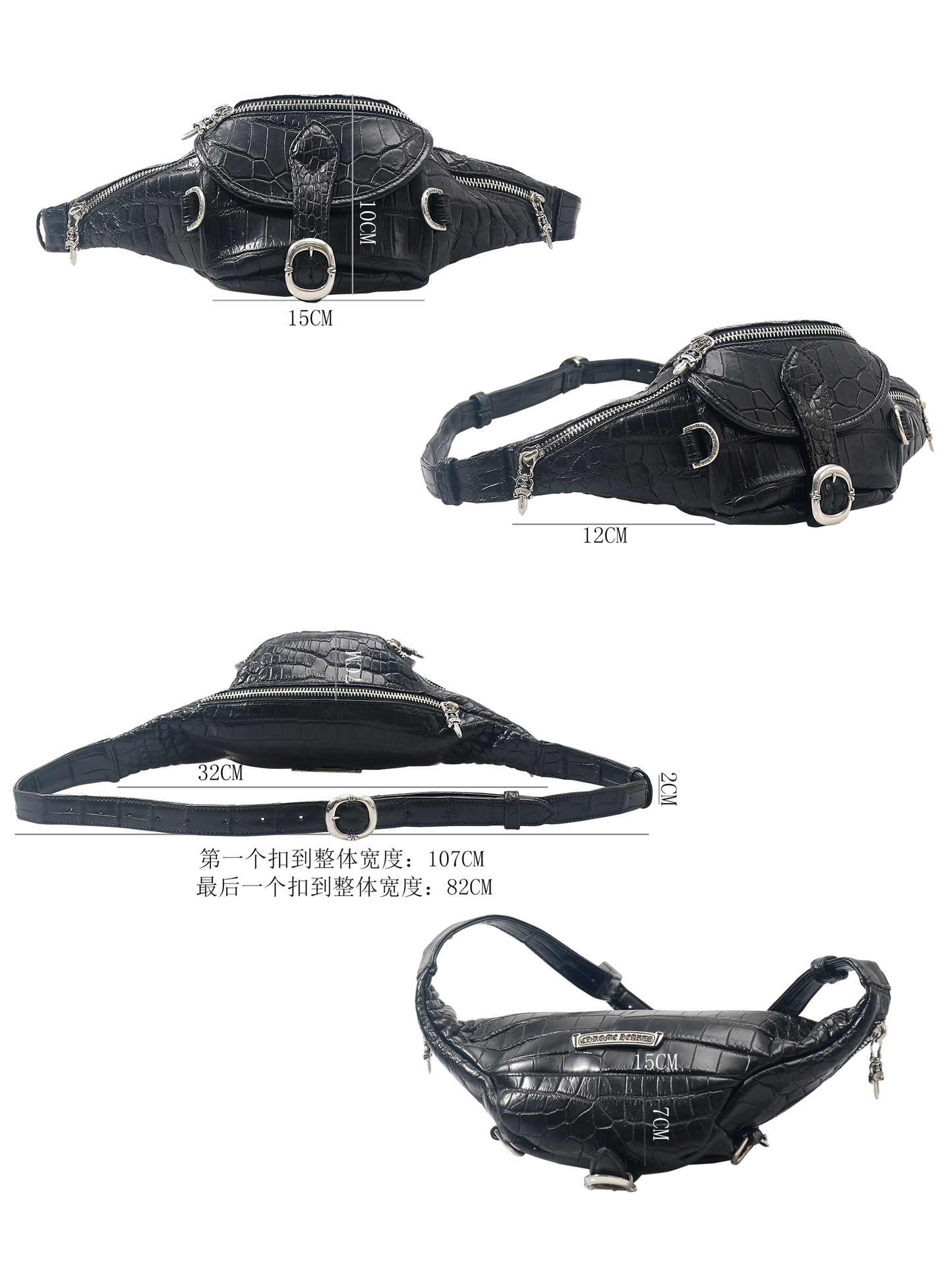 CH SHIPPING XL Fanny Pack Crossbody Bag ♞ From fashion bloggers on the streets of Fashion Week to popular idols in celebrity street style photos, everyone is using fanny packs!