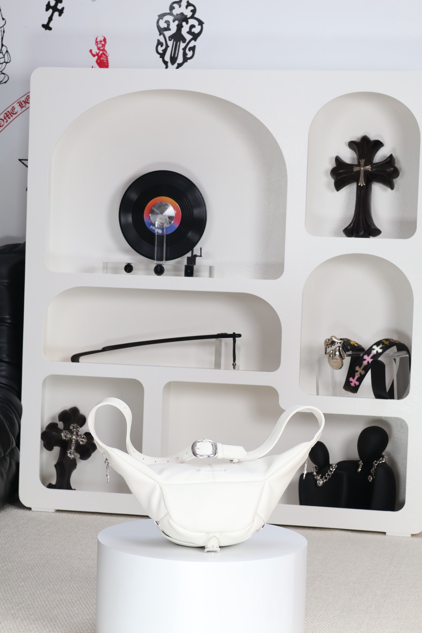 CH Medium White Waist Bag