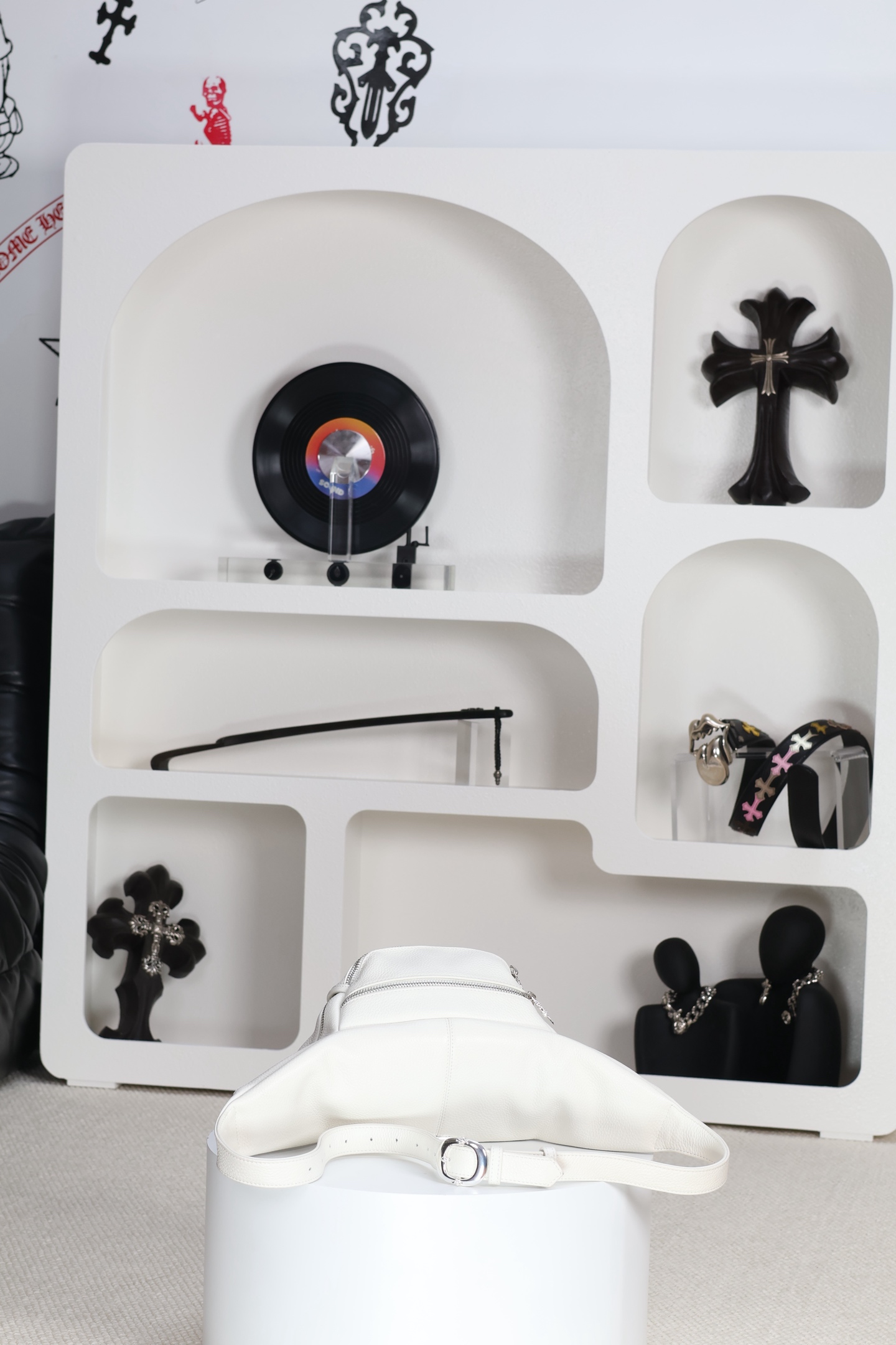 CH Medium White Waist Bag