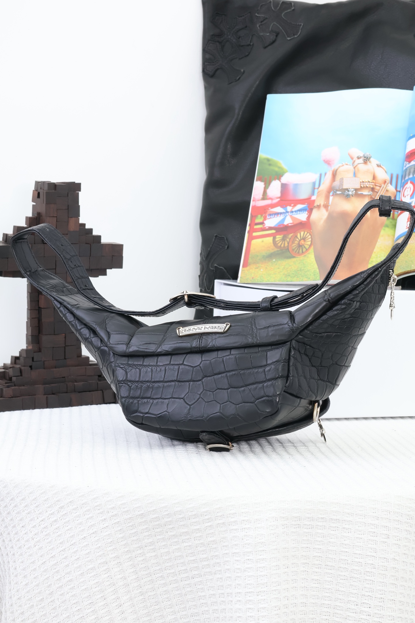 CH Black Classic Medium Waist Bag