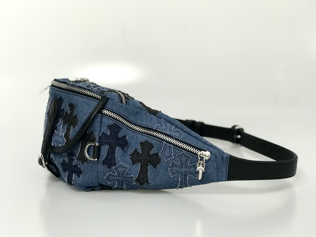 CH｜Cloison ❥ Denim Cross Waist Bag