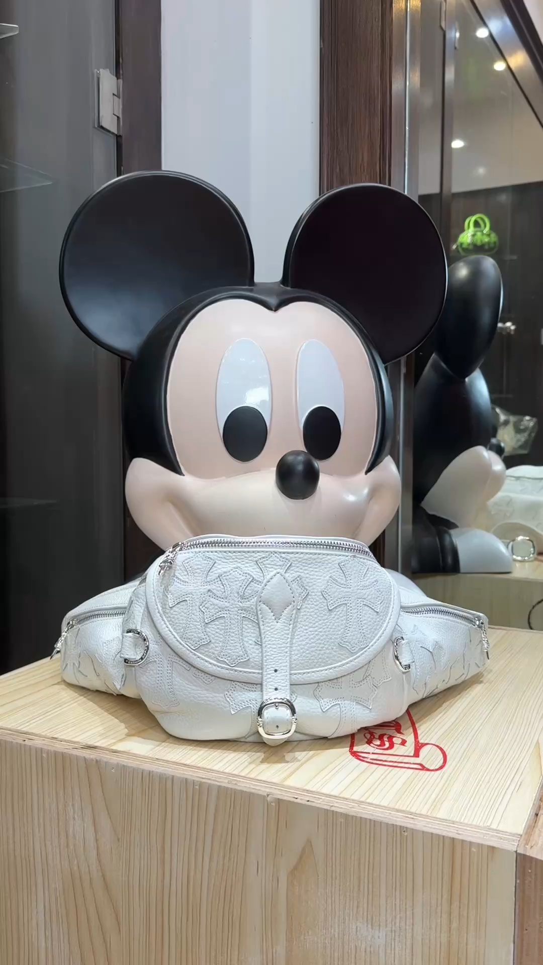 CH Medium White Waist Bag