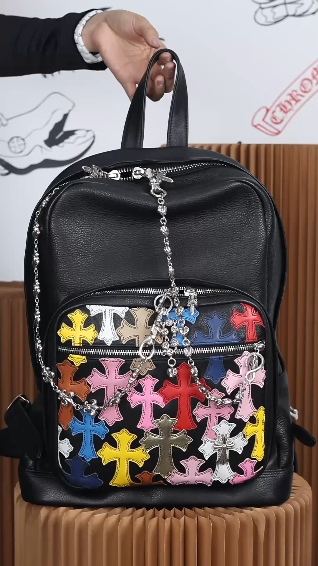 CH · Colorful Cross Backpack