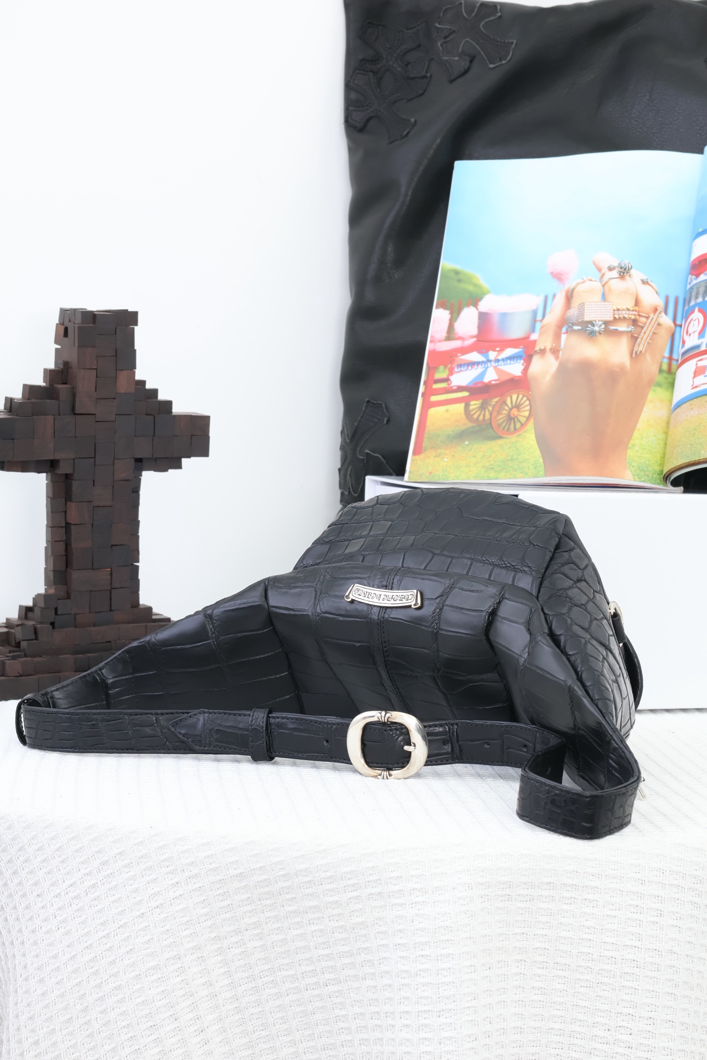 CH Black Classic Medium Waist Bag