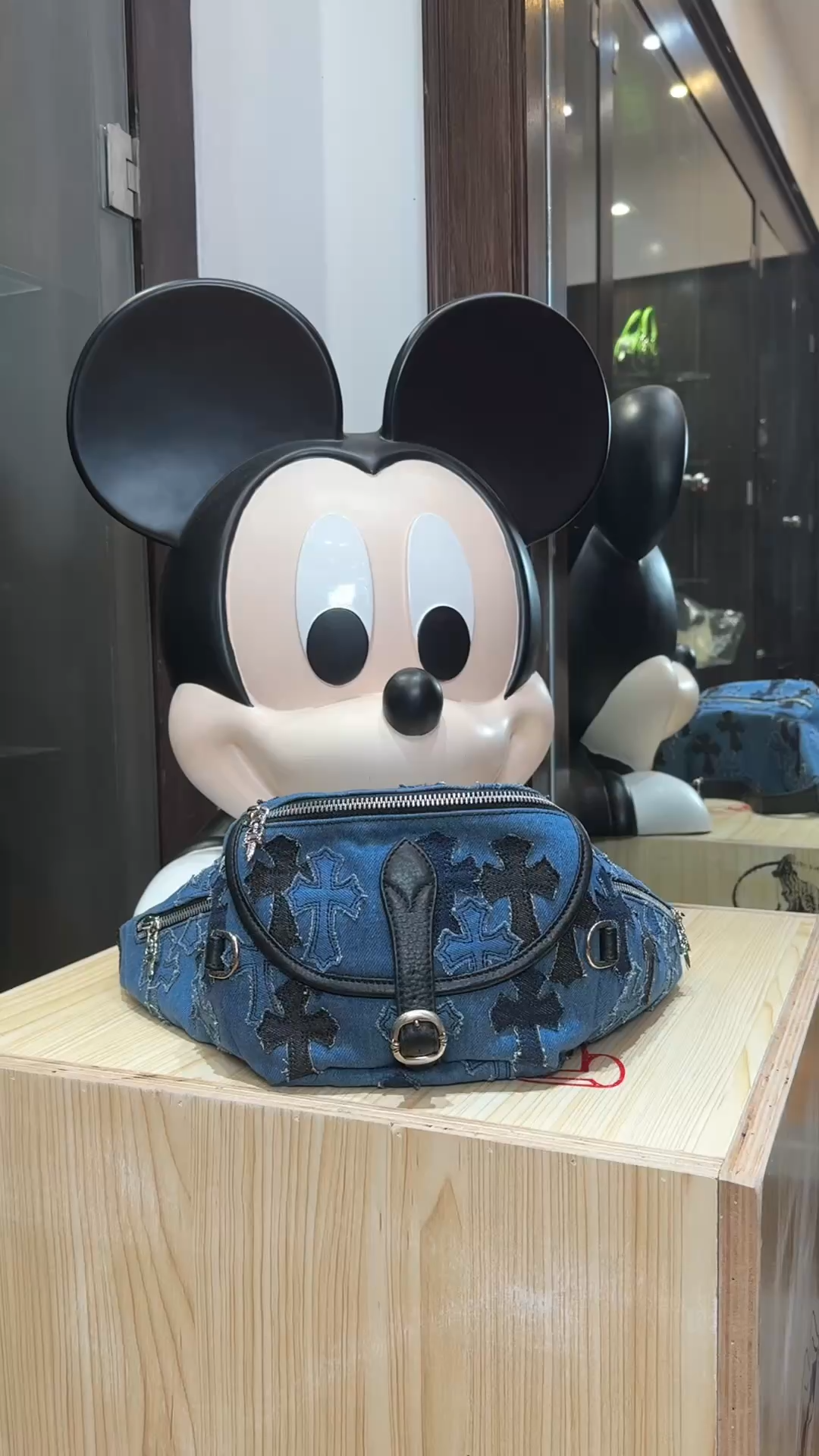 CH｜Cloison ❥ Denim Cross Waist Bag