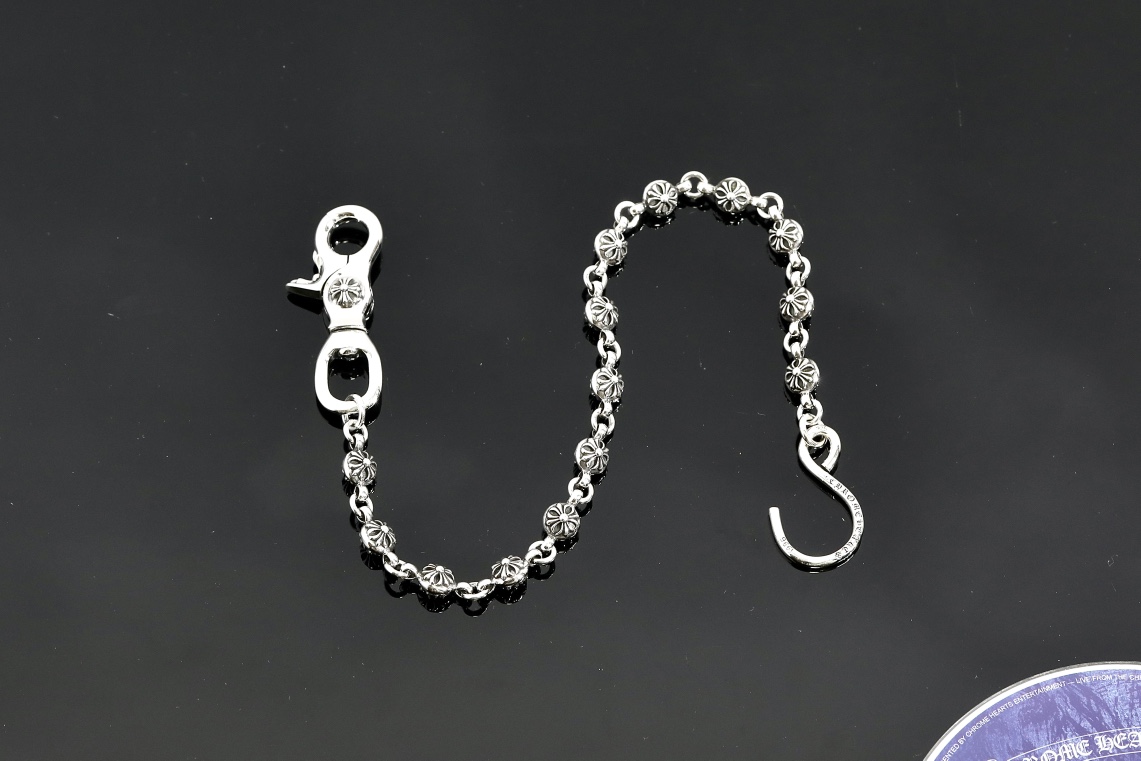 CH｜Cross-shaped beaded clasp + S-shaped clasp, 14 beads