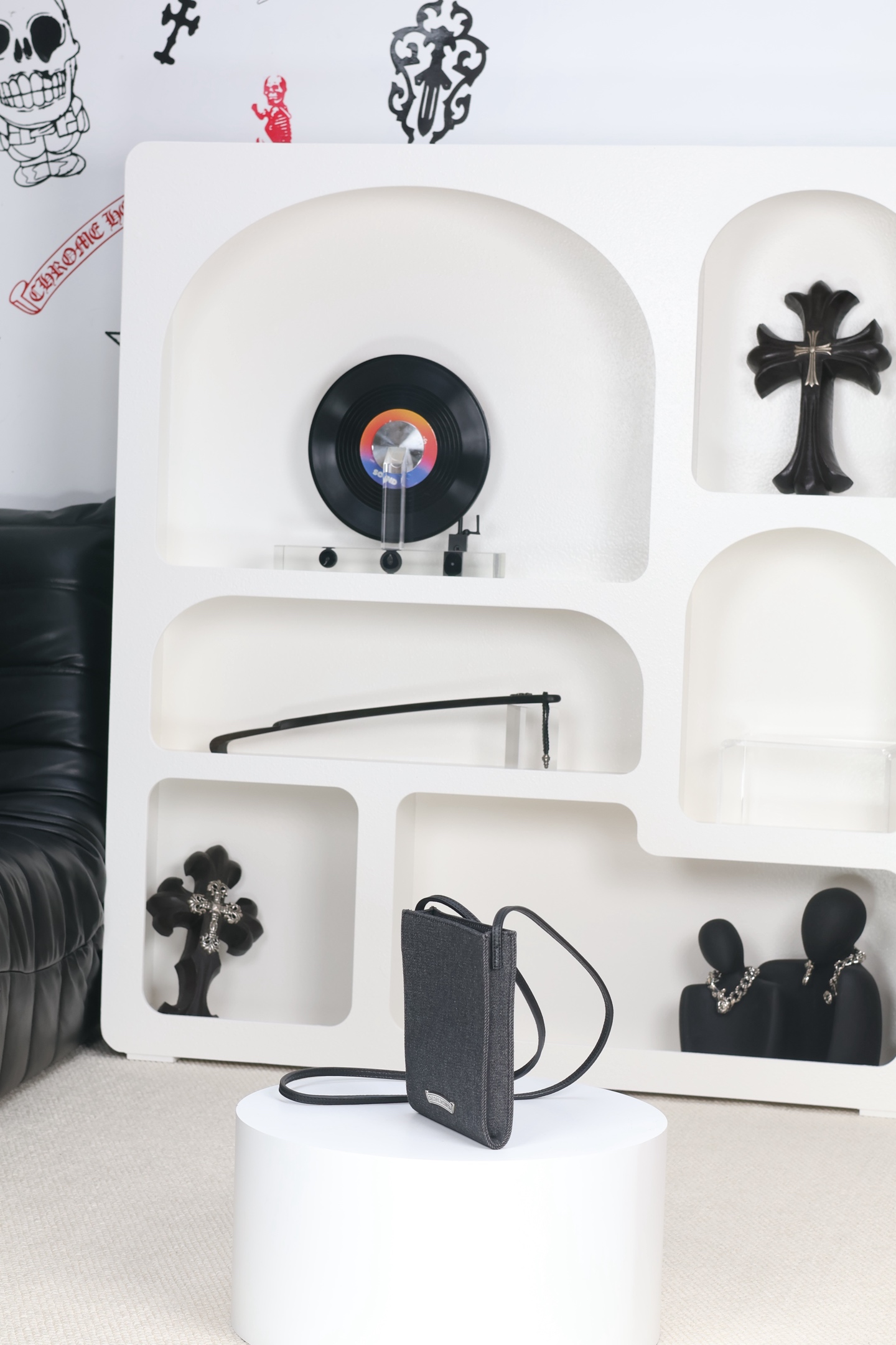 CH｜Denim Crossbody Bag