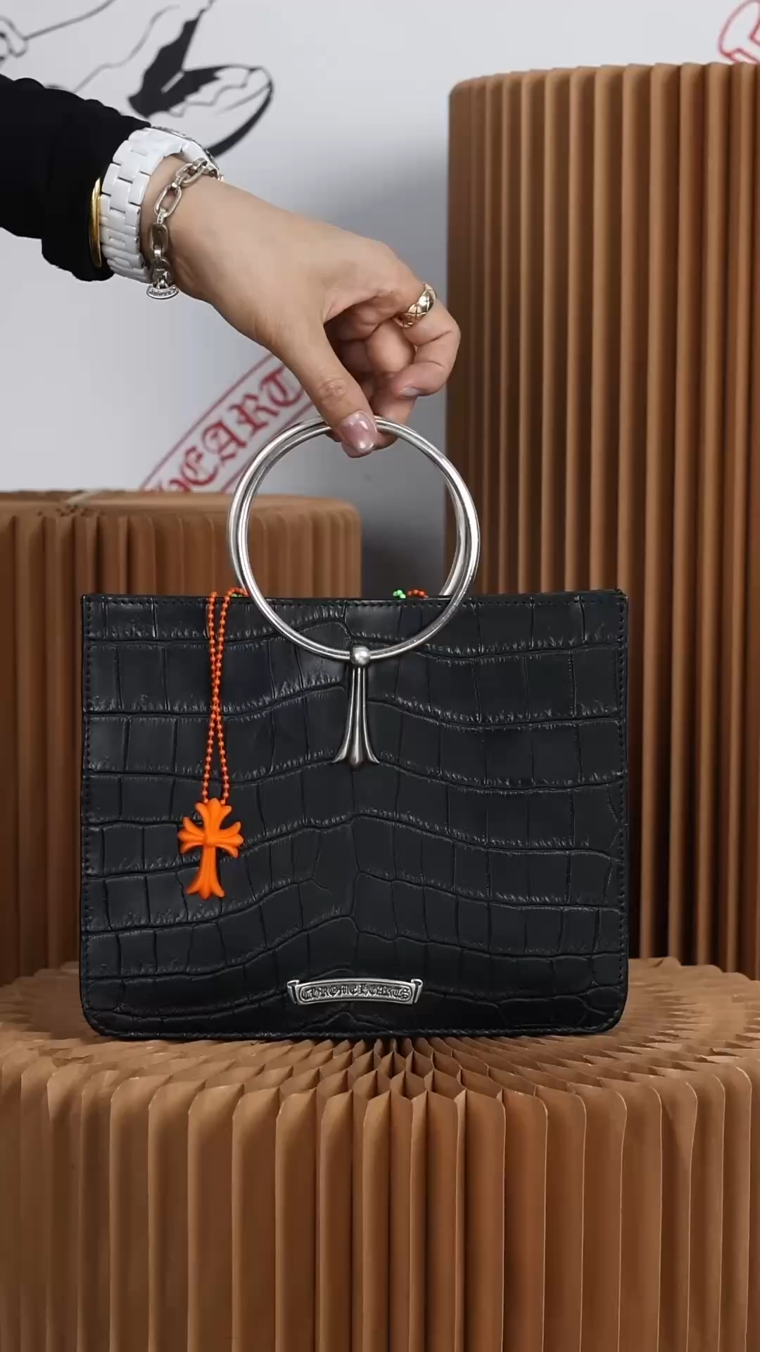 CH Large Round Handbag