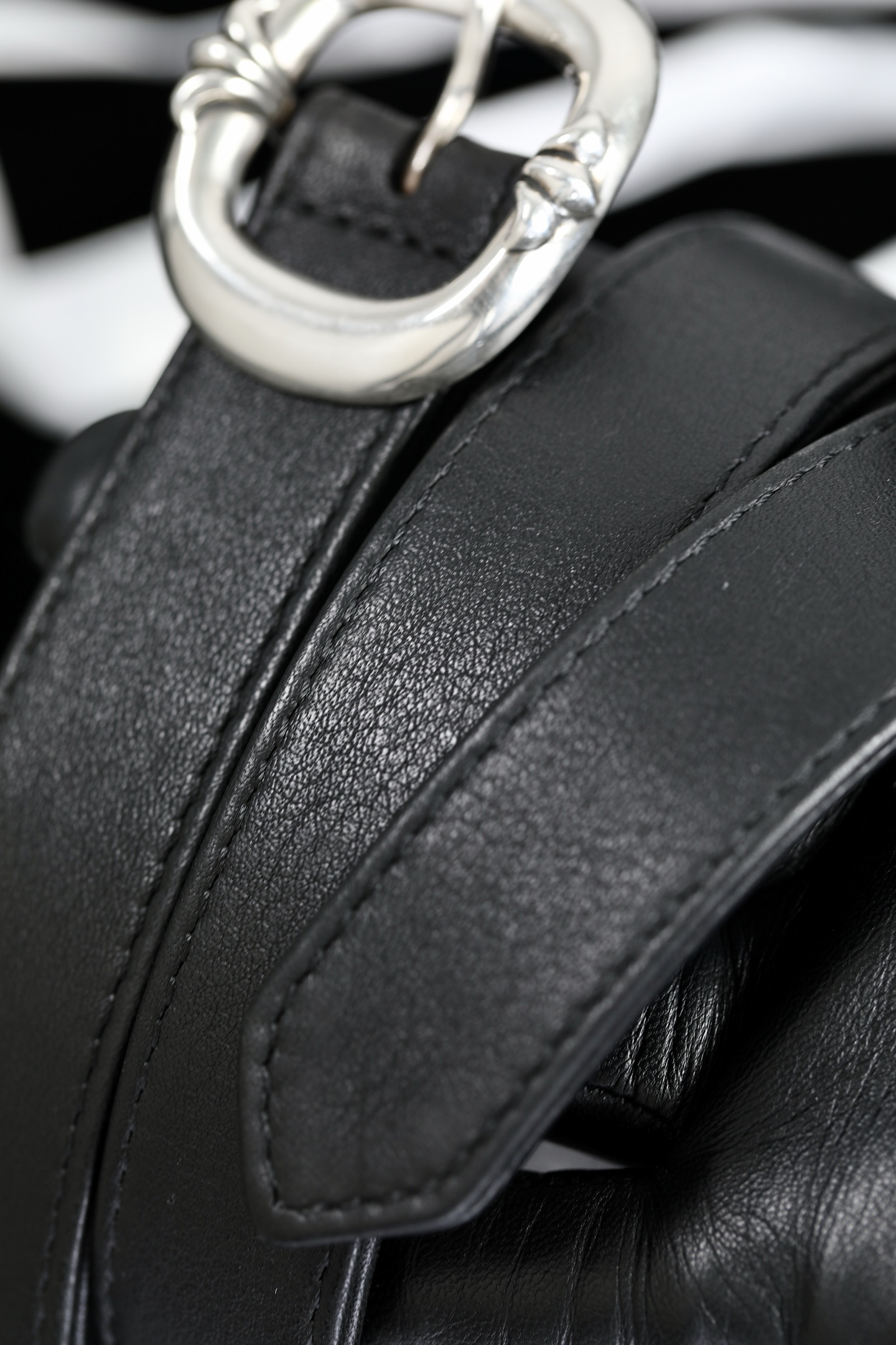 CH｜ Mini Pin Buckle Leather Belt