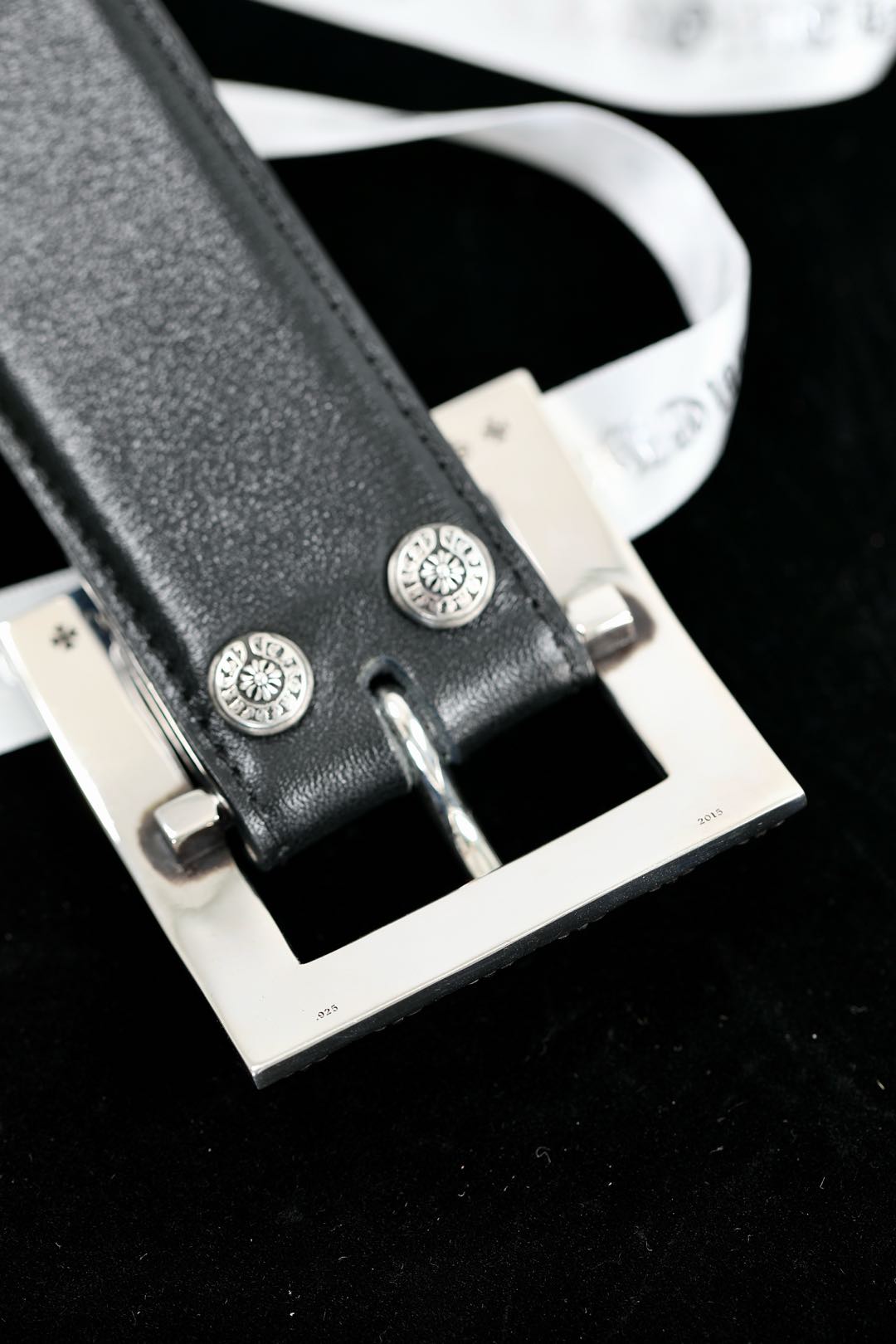 CH｜Square Buckle Leather Belt