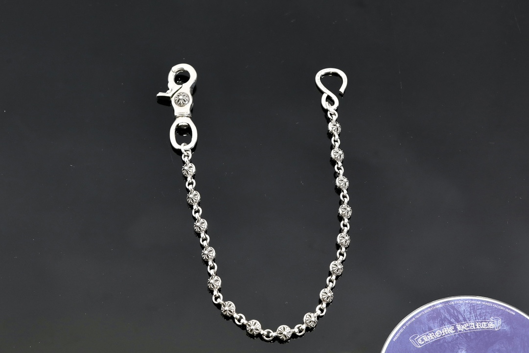 CH｜Cross-shaped beaded clasp + S-shaped clasp, 16 beads