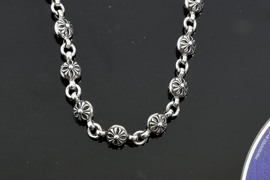 CH｜Cross-shaped beaded clasp + S-shaped clasp, 14 beads