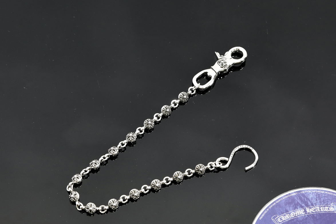 CH｜Cross-shaped beaded clasp + S-shaped clasp, 14 beads