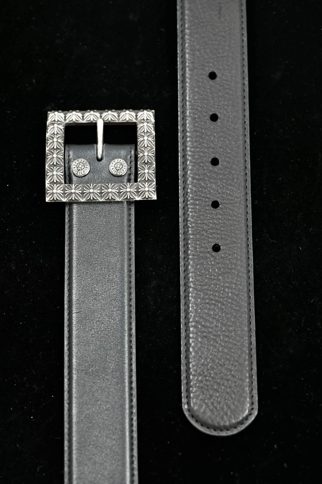 CH｜Square Buckle Leather Belt