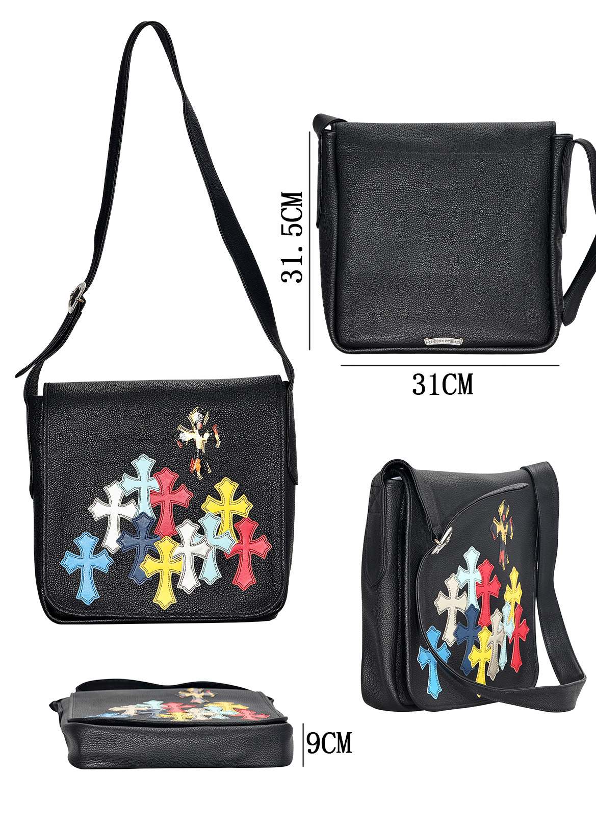 CH｜Colorful Cross-Patterned Crossbody Bag