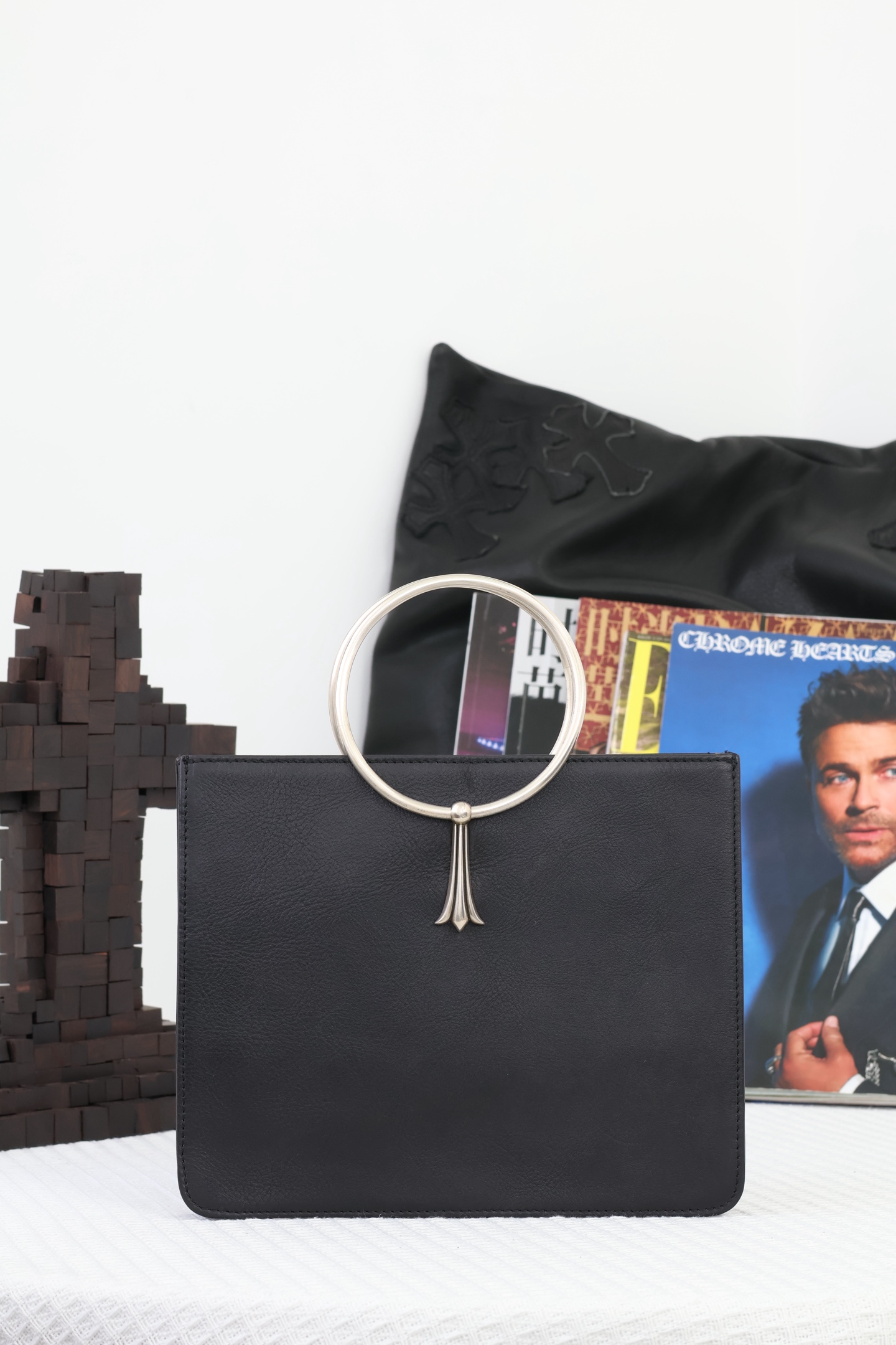 CH Handbag with Large Round Ring