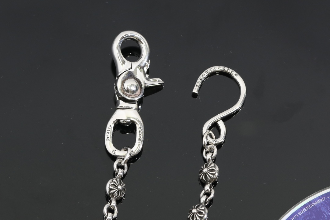 CH｜Cross-shaped beaded clasp + S-shaped clasp, 14 beads