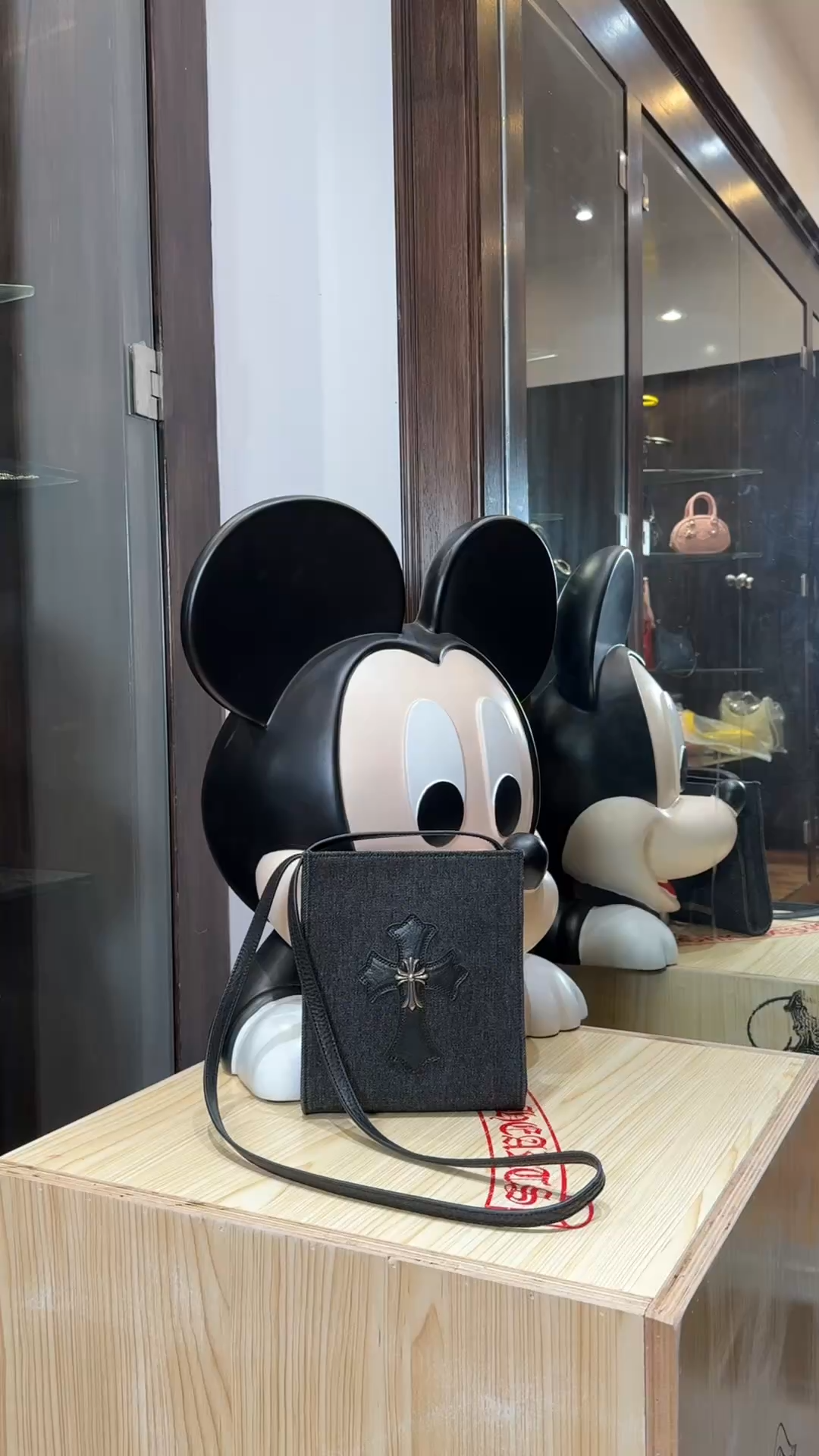 CH｜Denim Crossbody Bag