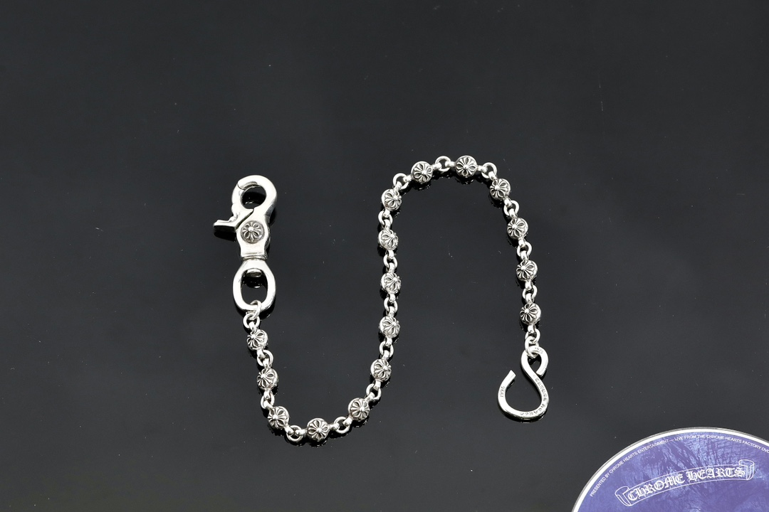 CH｜Cross-shaped beaded clasp + S-shaped clasp, 16 beads