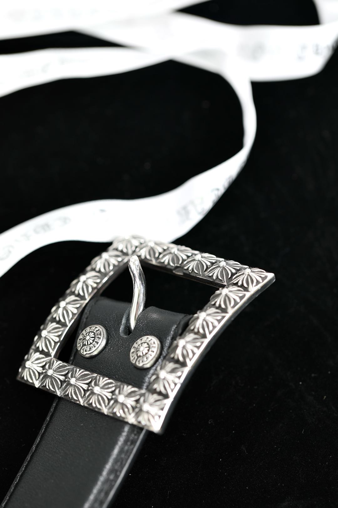 CH｜Square Buckle Leather Belt