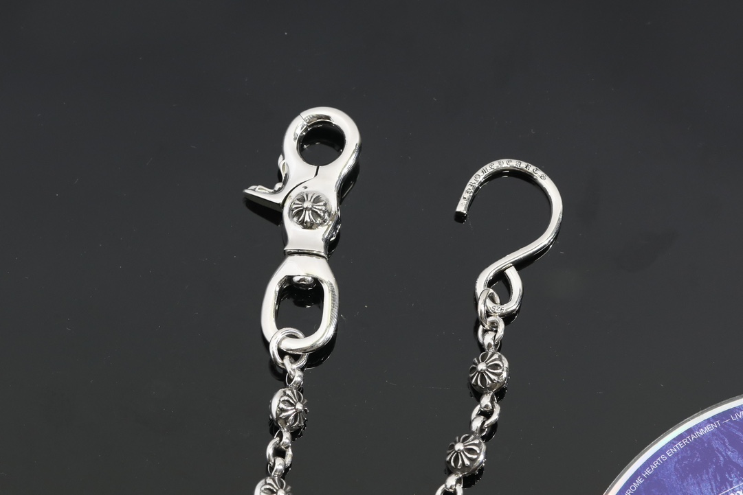 CH｜Cross-shaped beaded clasp + S-shaped clasp, 14 beads