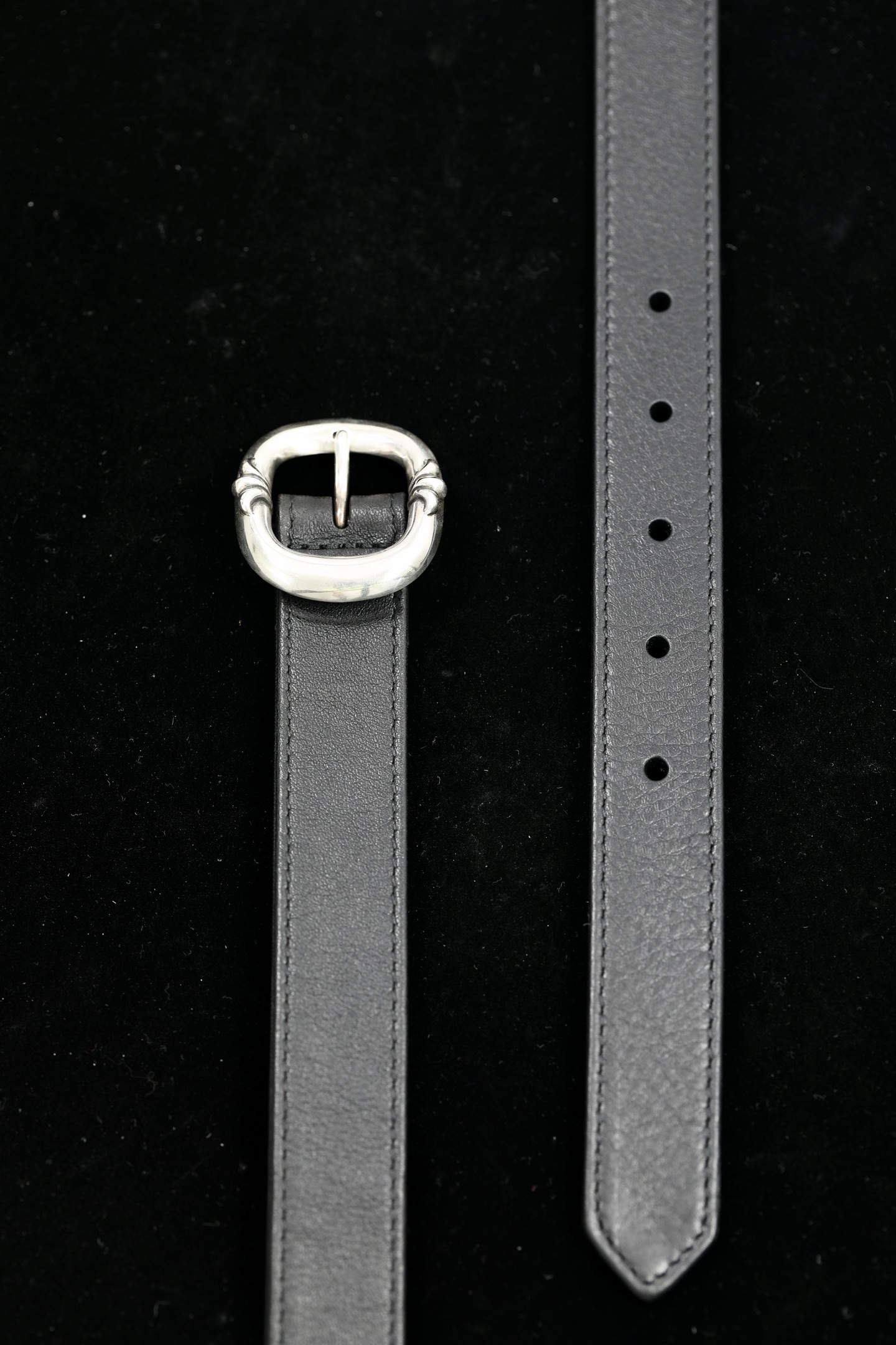 CH｜ Mini Pin Buckle Leather Belt