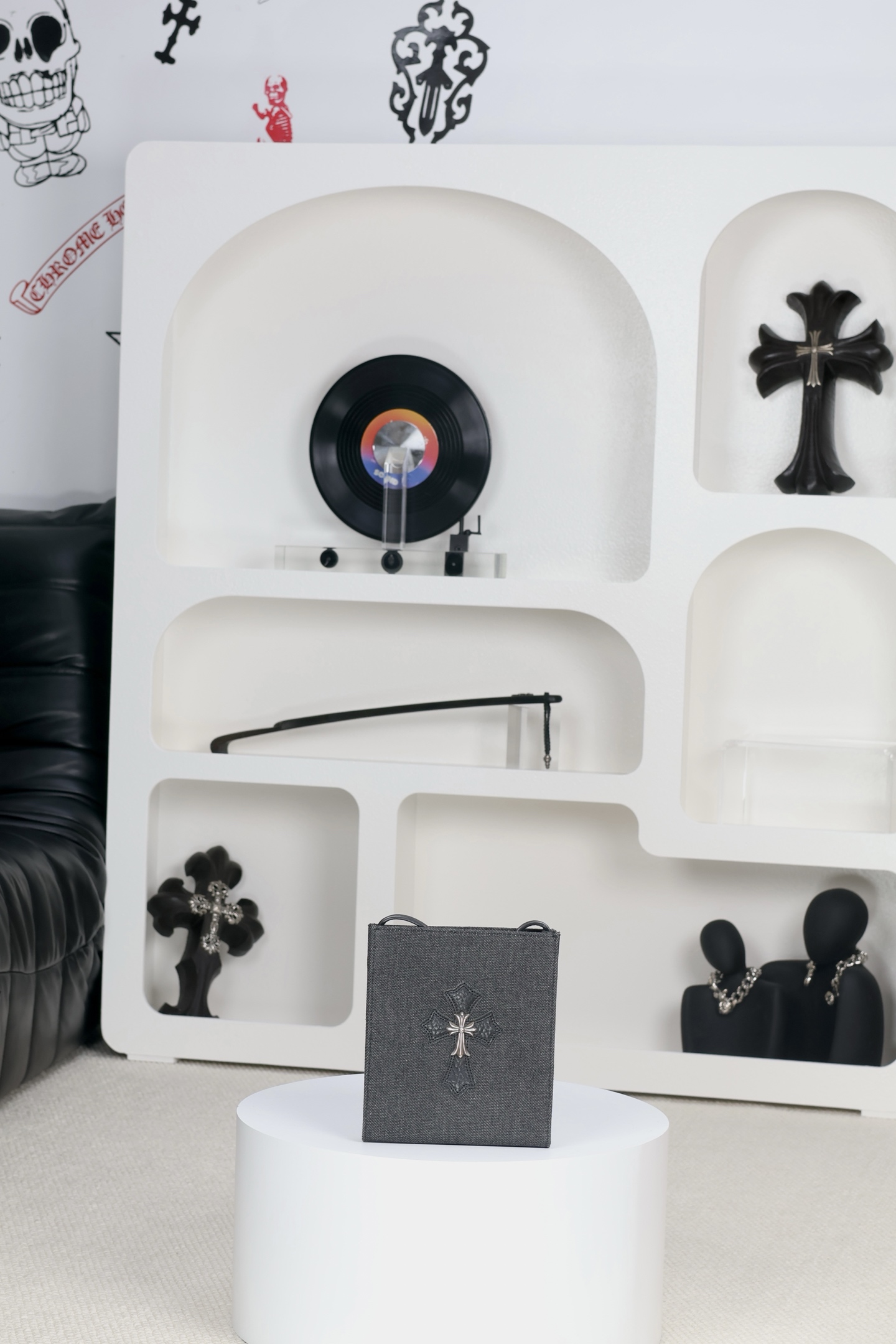 CH｜Denim Crossbody Bag