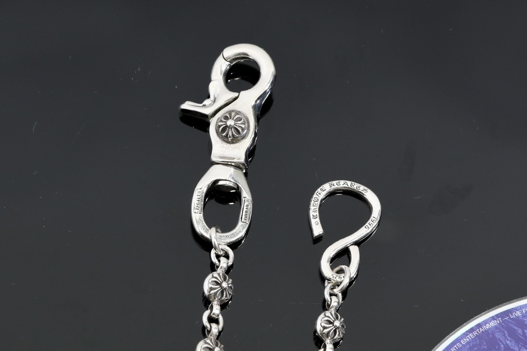 CH｜Cross-shaped beaded clasp + S-shaped clasp, 16 beads