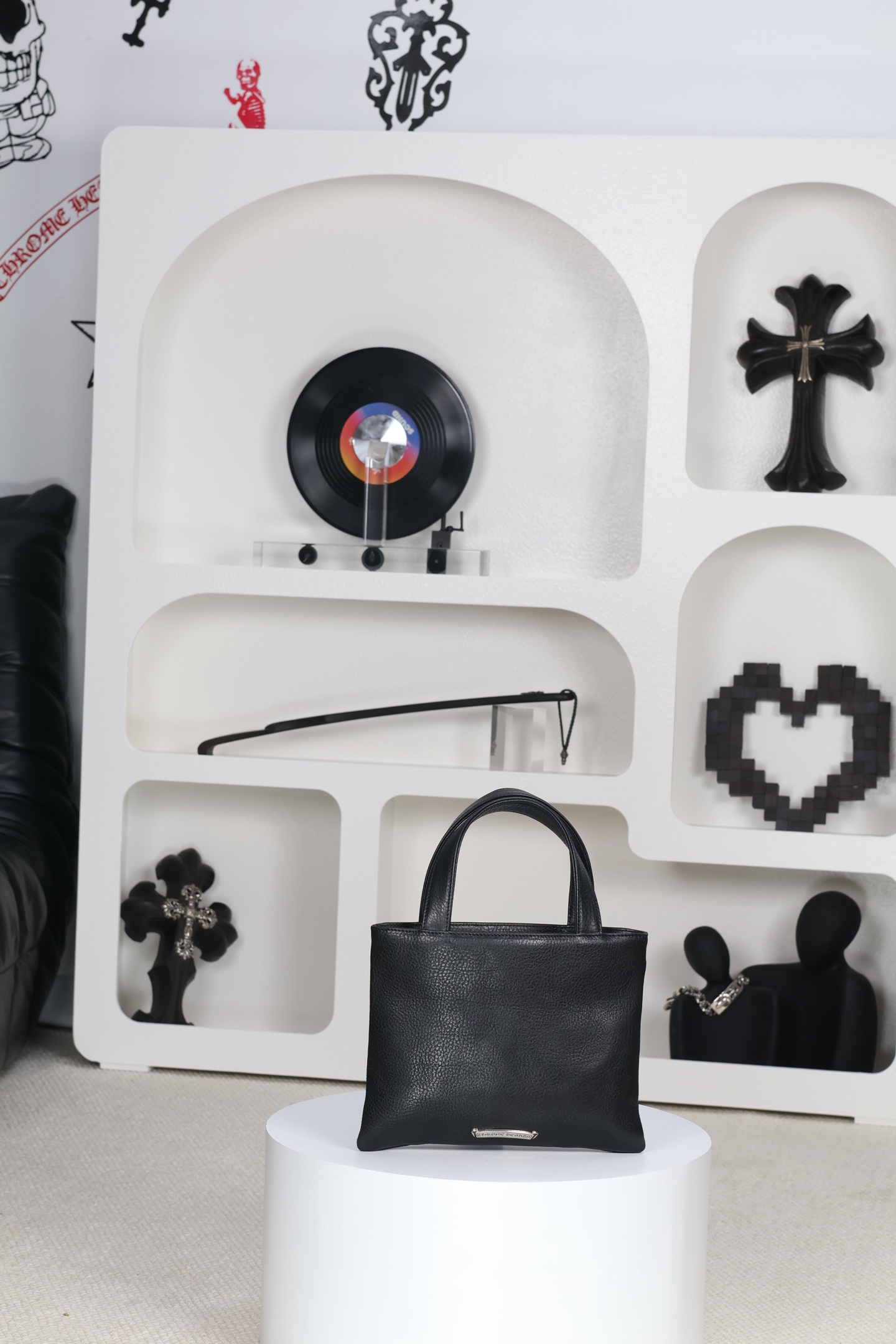 CH｜Chocolate Brûlée Three-Silver Handbag