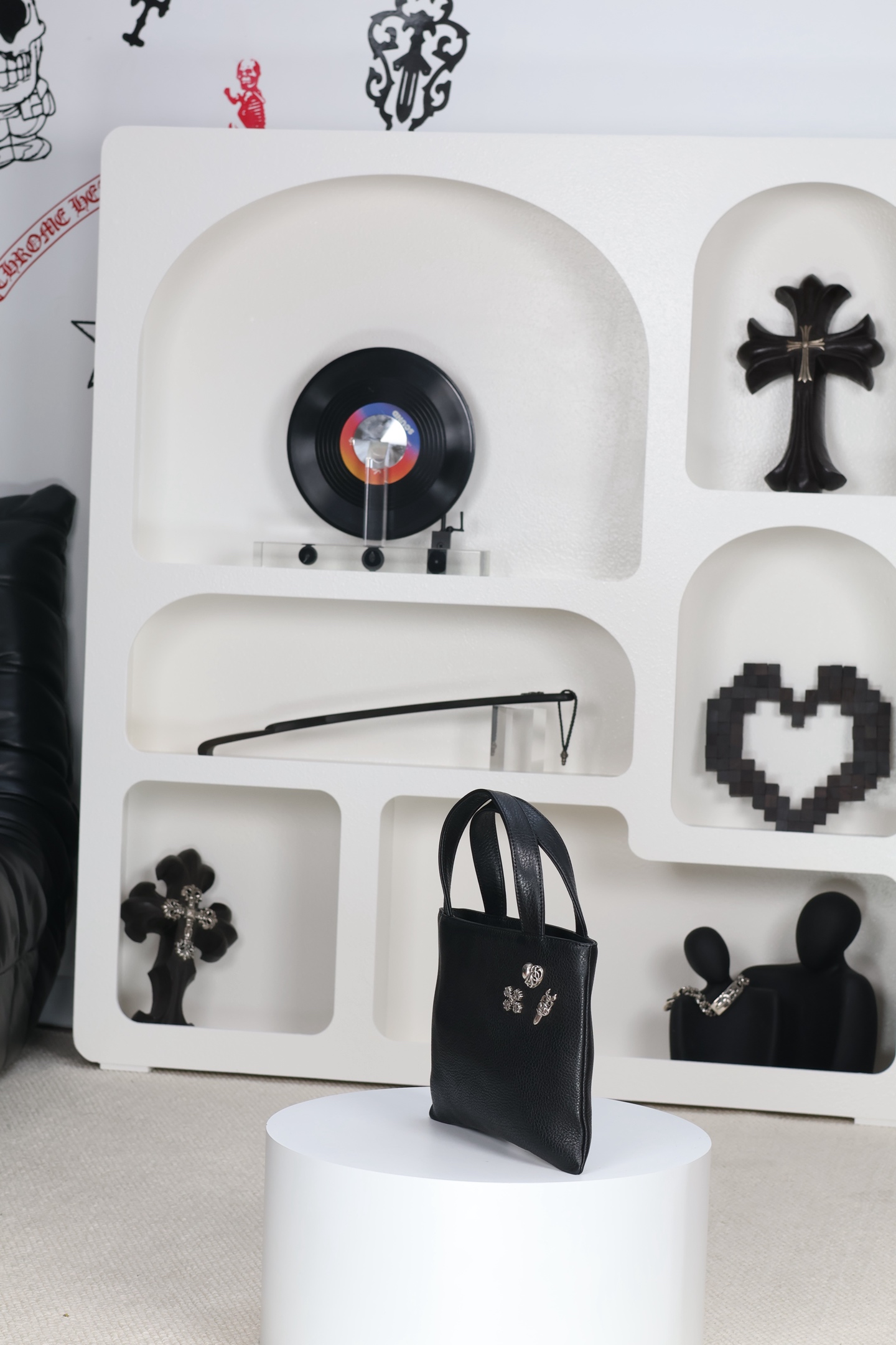 CH｜Chocolate Brûlée Three-Silver Handbag