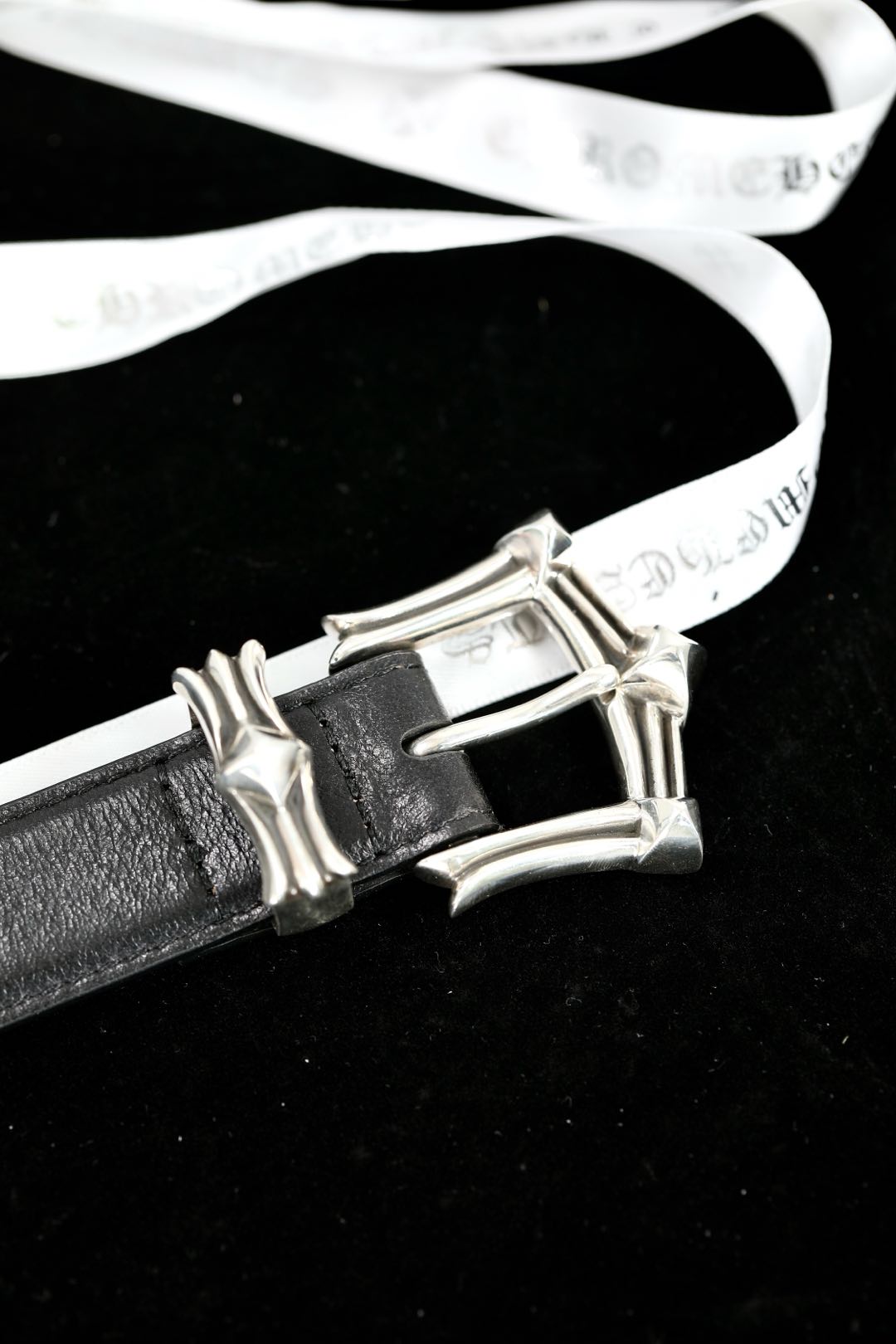 CH｜Crossbone Leather Belt