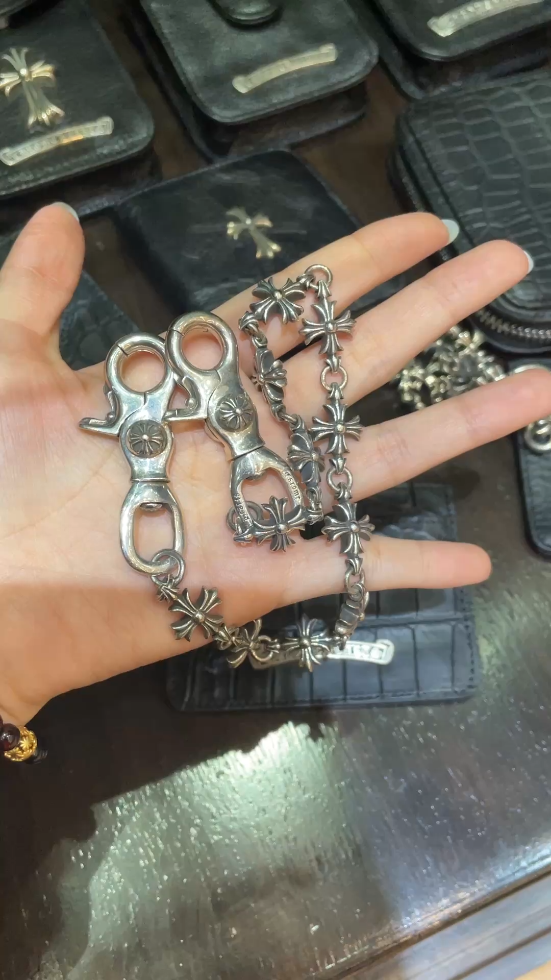 CH｜Cross Flower Double Hook Clasp, 11 clasps