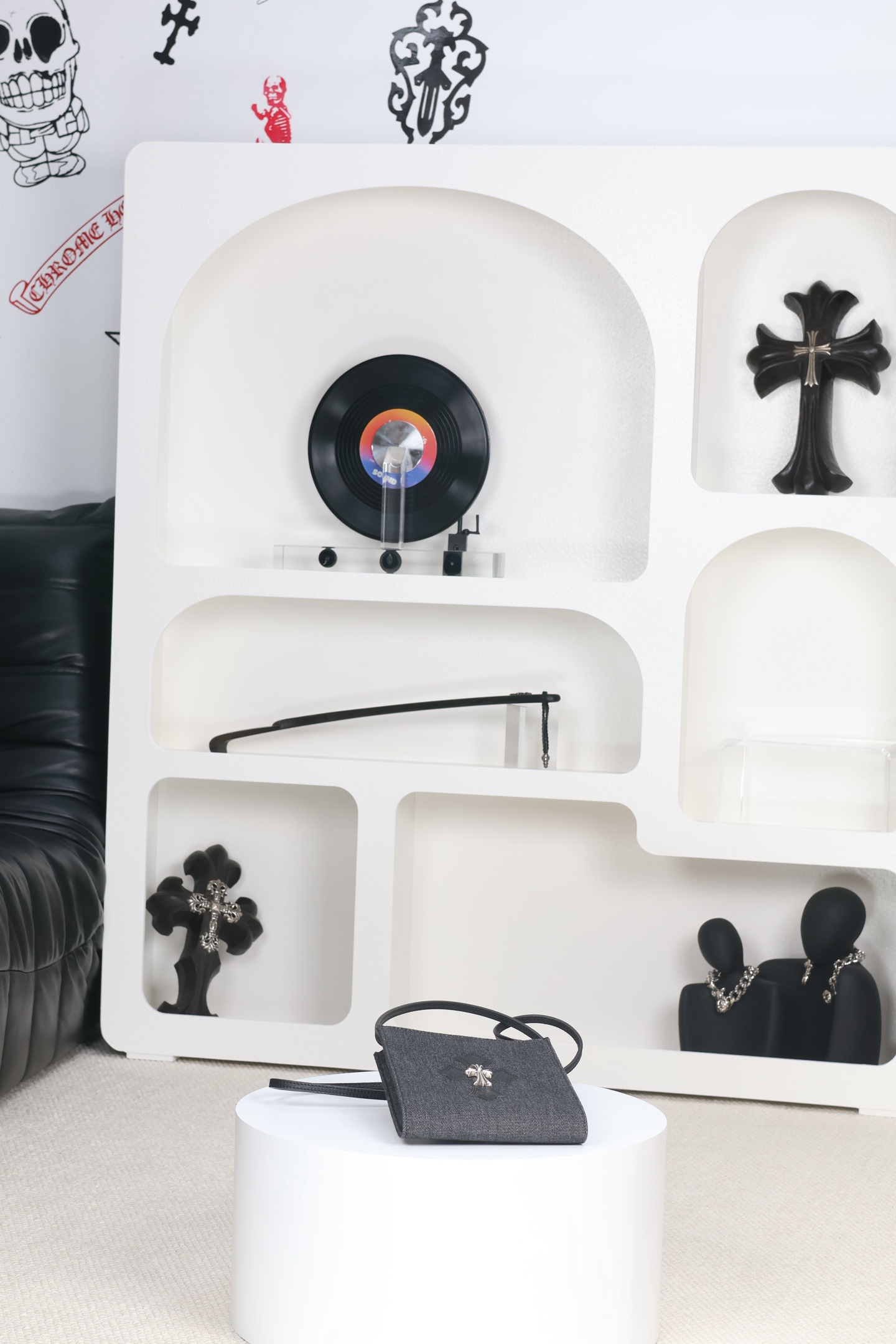 CH｜Denim Crossbody Bag