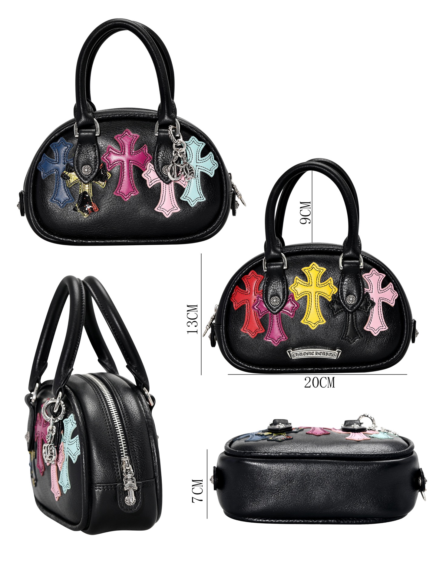 CH_ Gym Bag Mini Black Cross Bowling Bag