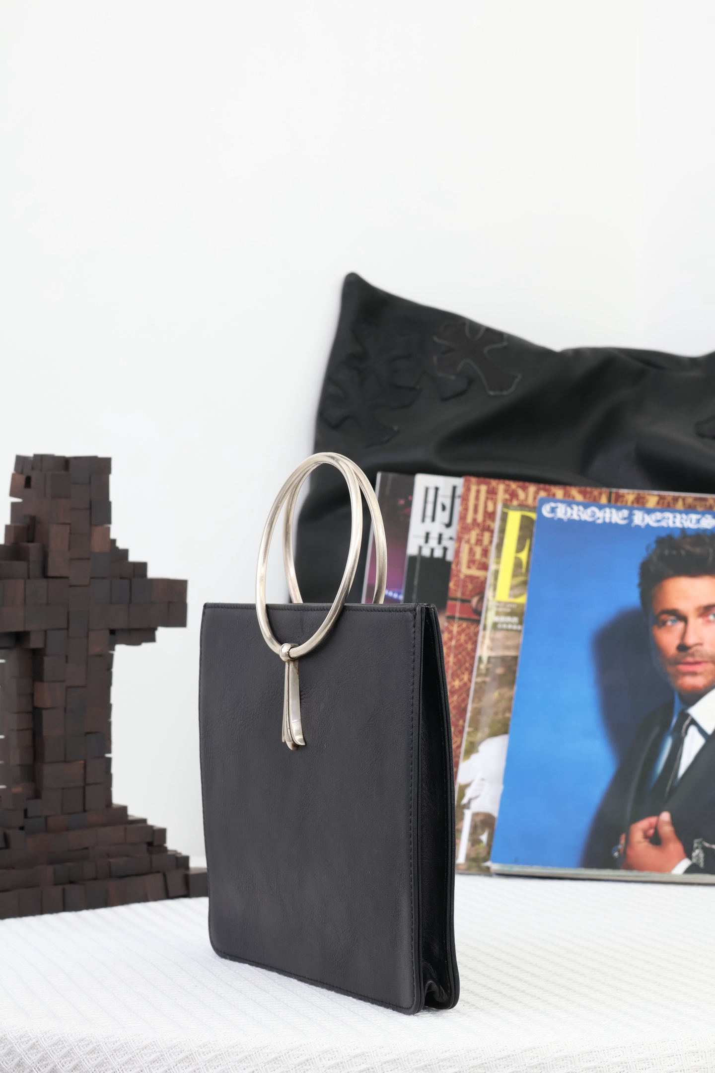 CH Handbag with Large Round Ring