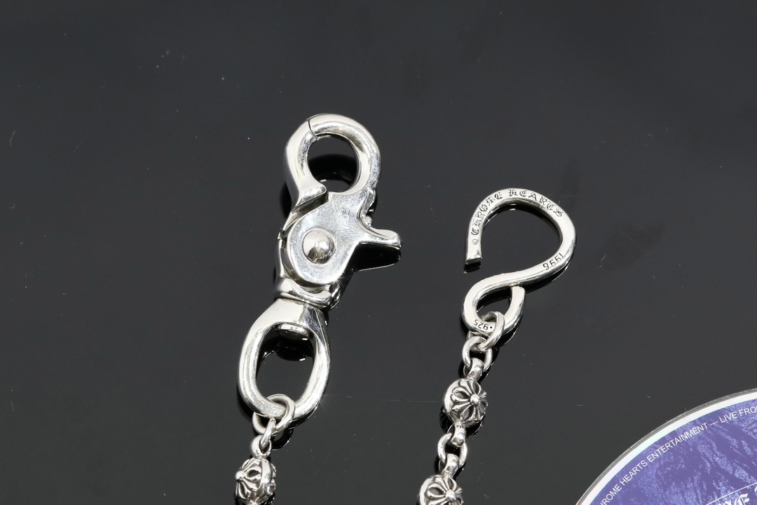 CH｜Cross-shaped beaded clasp + S-shaped clasp, 16 beads