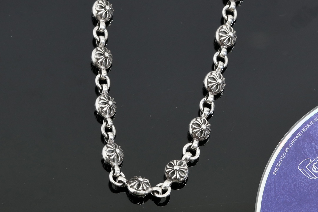 CH｜Cross-shaped beaded clasp + S-shaped clasp, 16 beads