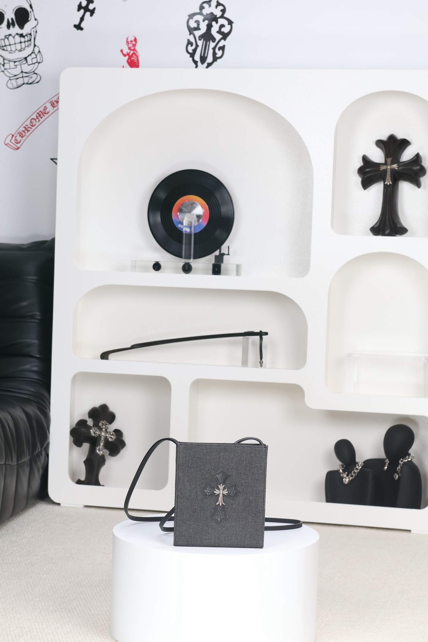 CH｜Denim Crossbody Bag