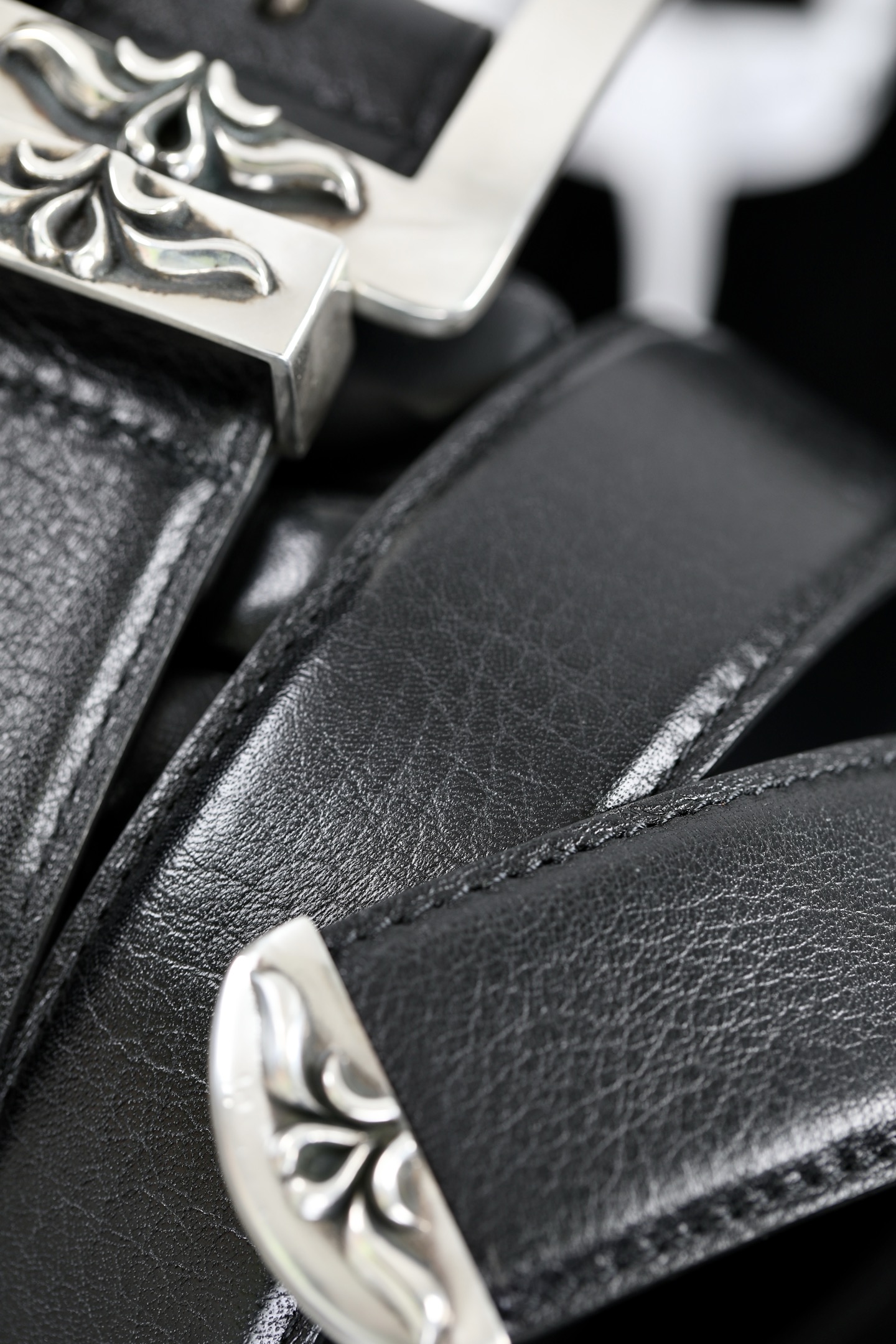 CH｜Square Three-Piece Leather Set