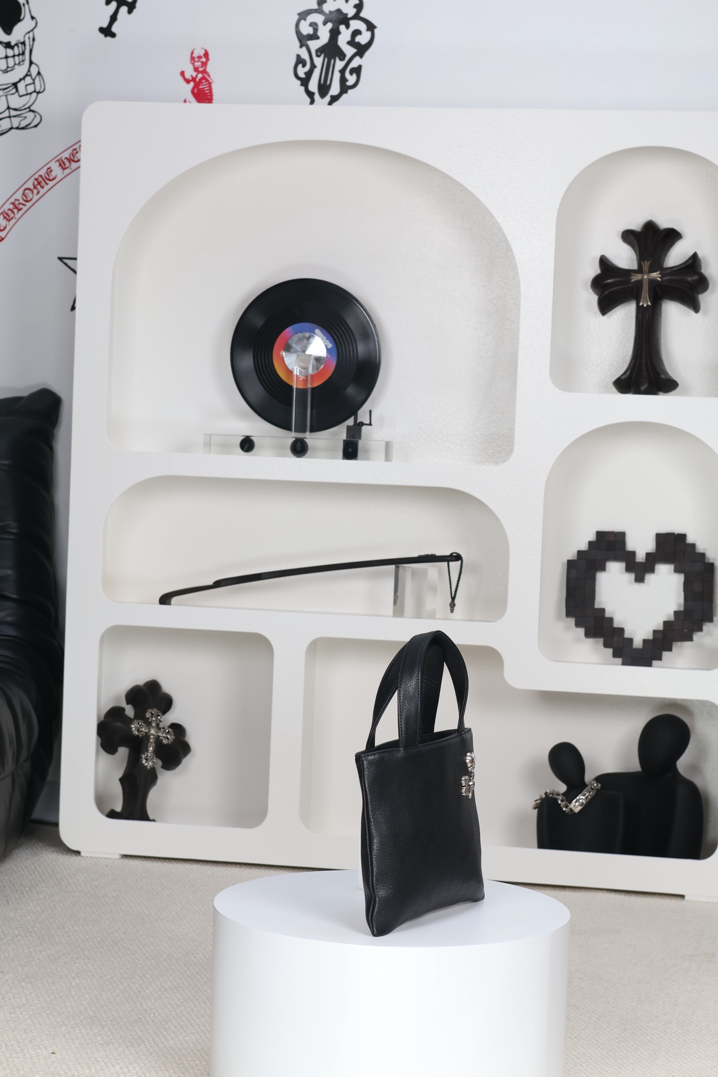 CH｜Chocolate Brûlée Three-Silver Handbag