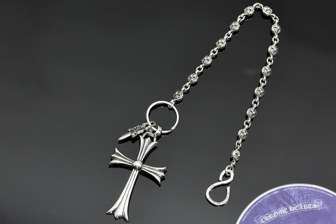 CH｜Large Cross Pendant + Cross Beads + S Clasp (14 Beads)