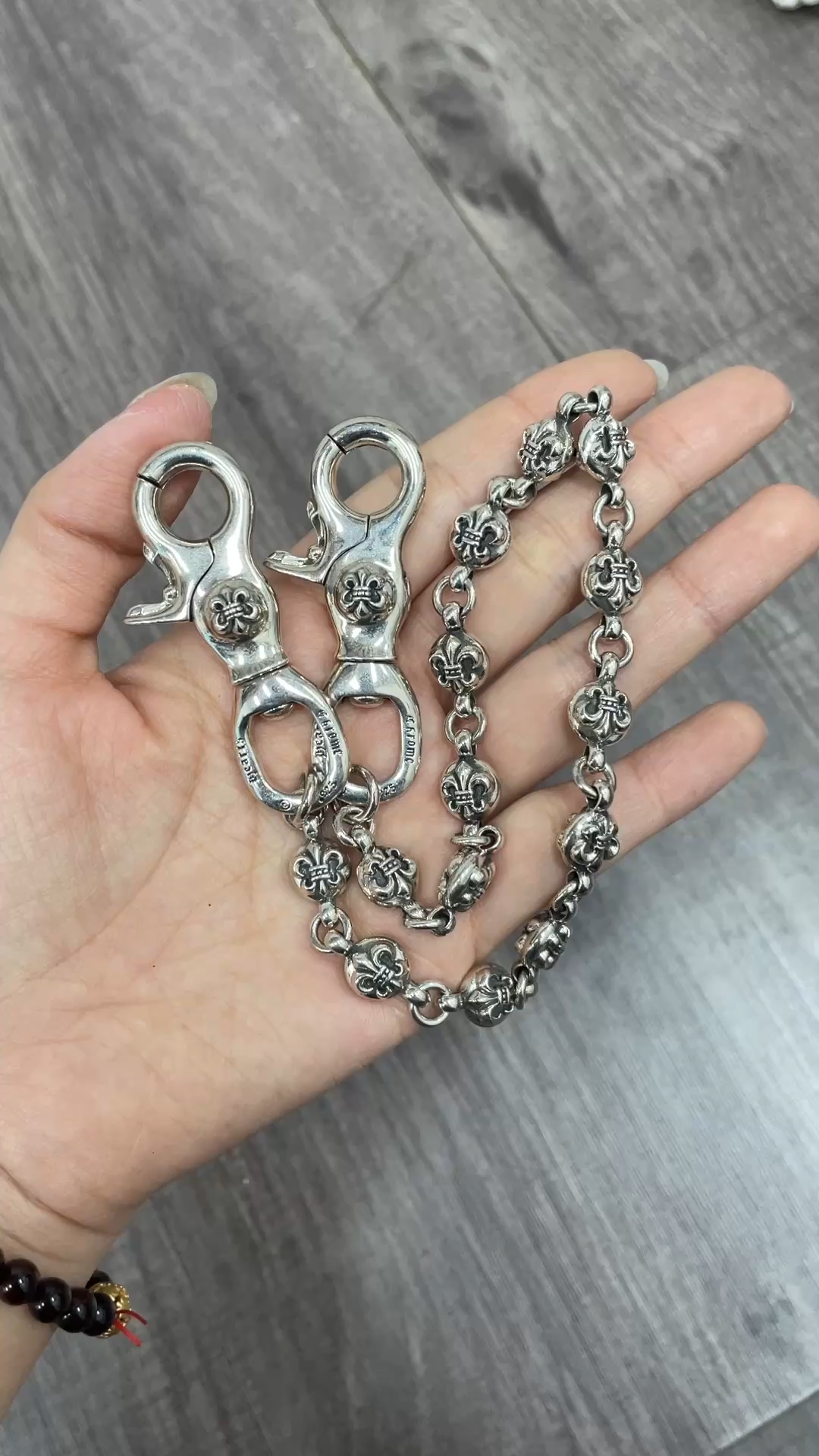 CH｜Scout Flower Beaded Double Hook Clasp (14 Beads)