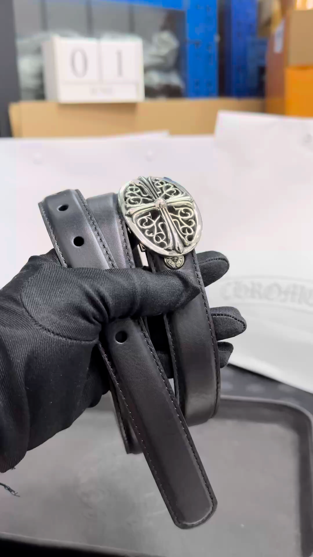 CH｜MINI Rattan Cross Leather Strap