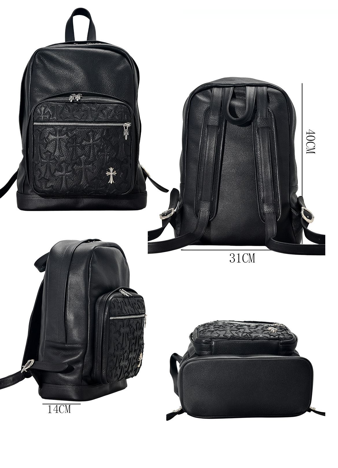 CH_ 7K BEAN BEAN BLUE Black Cross Backpack
