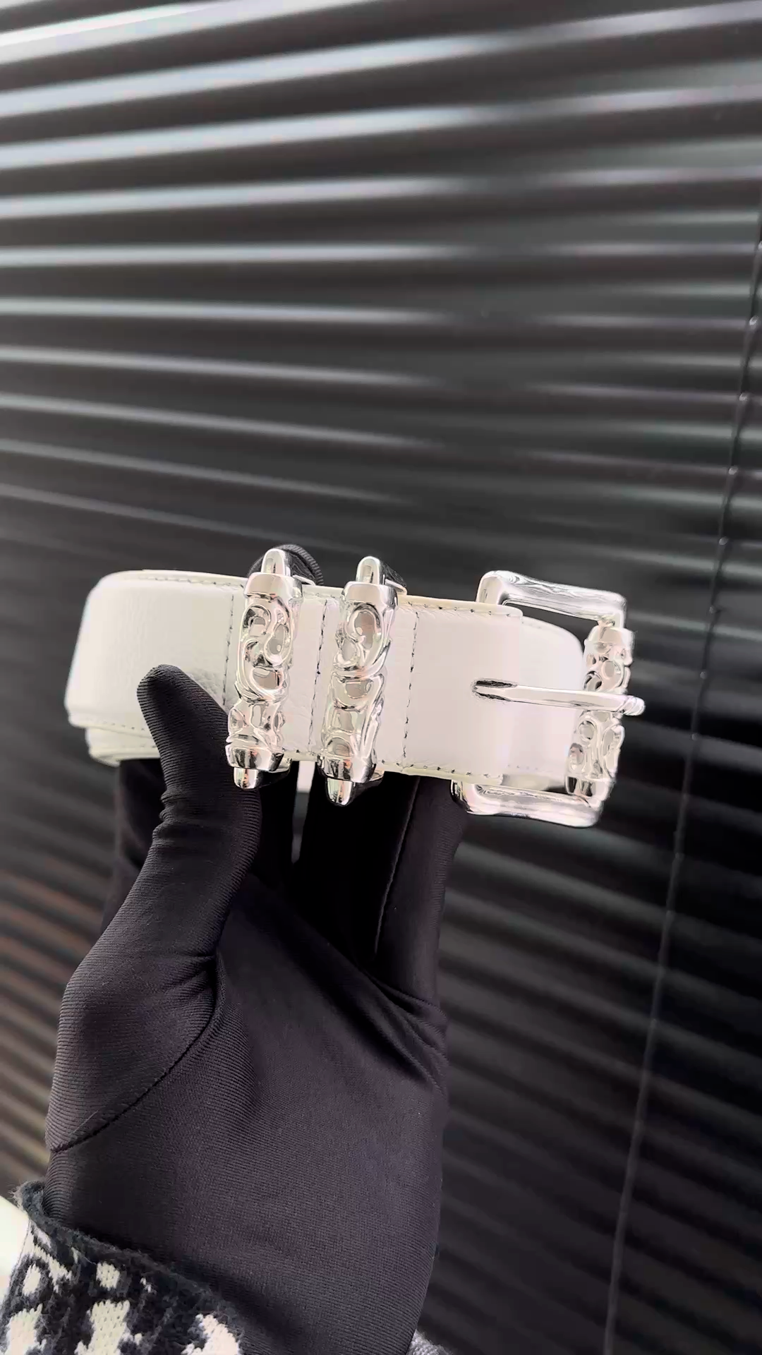 CH｜Wide Scrol Belt with Rattan Rollers