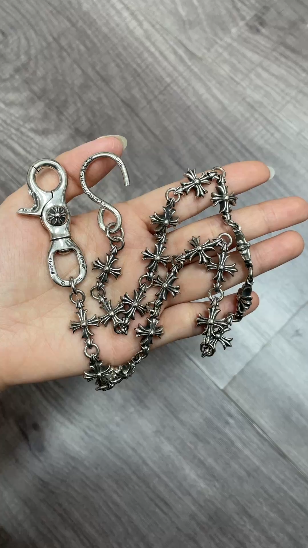 CH｜Cross-shaped hook and clasp + S-shaped clasp, 18 pieces