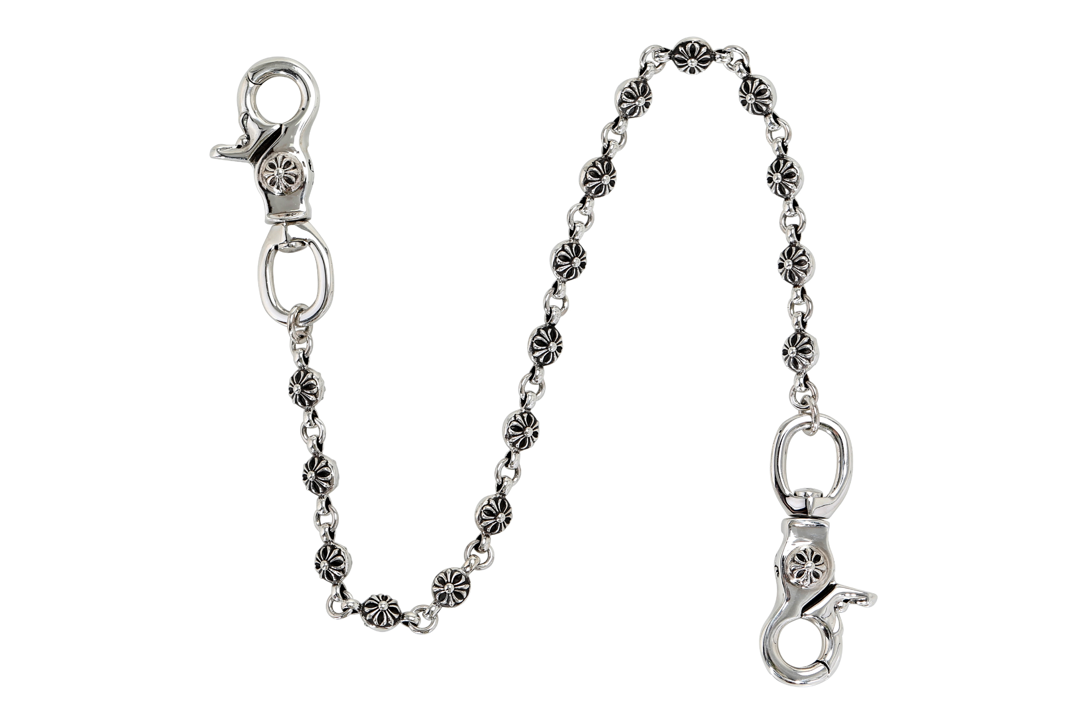 CH｜Double Hook Clasp with Cross Beads, 16 Beads